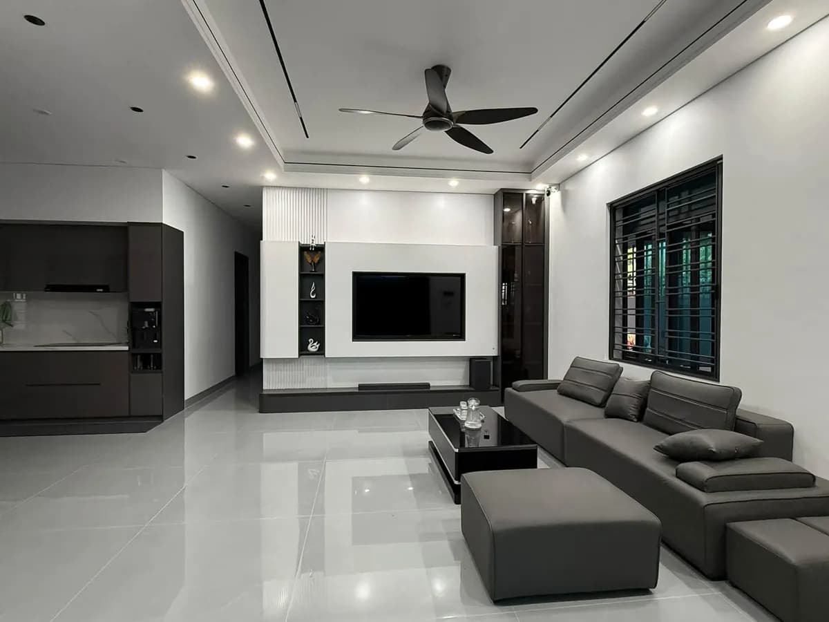 bán mảnh đất + nhà mới xây xong kèm full nội thất