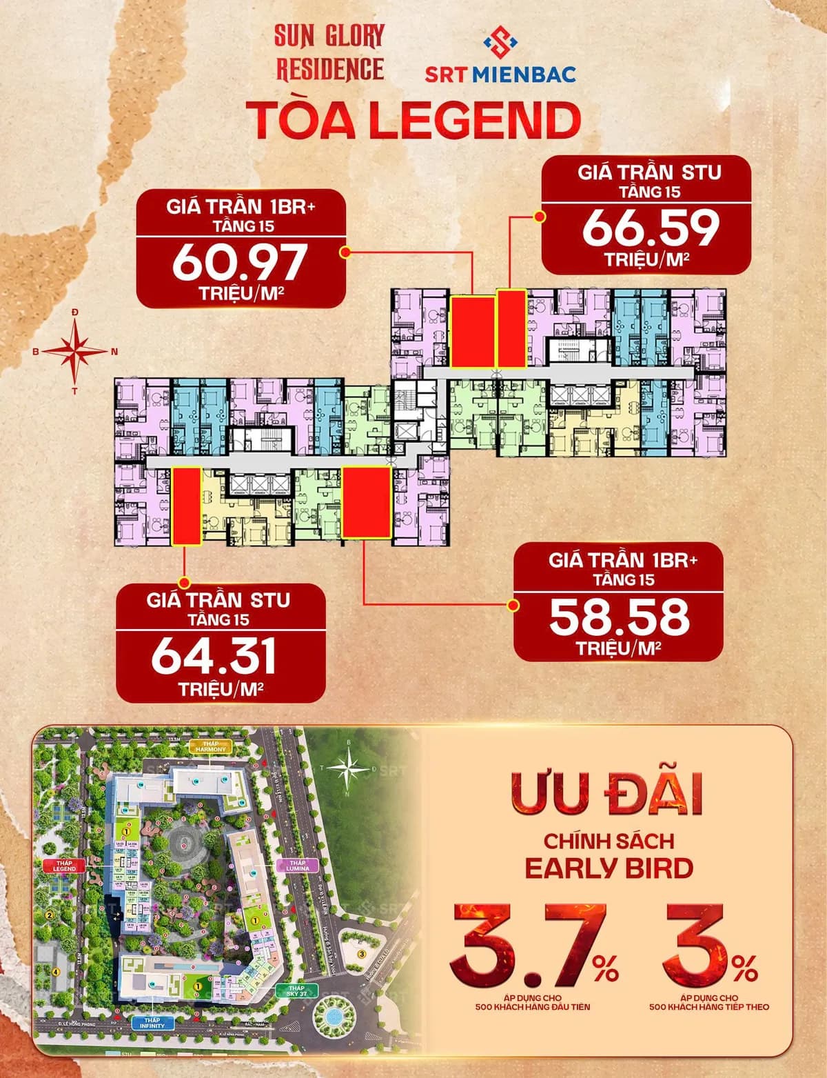 1PN+ 52M² – TẦM GIÁ ≈ 3 TỶ, SỞ HỮU CĂN HỘ NGAY TRUNG TÂM VINH - SUN TRƯỜNG VINH